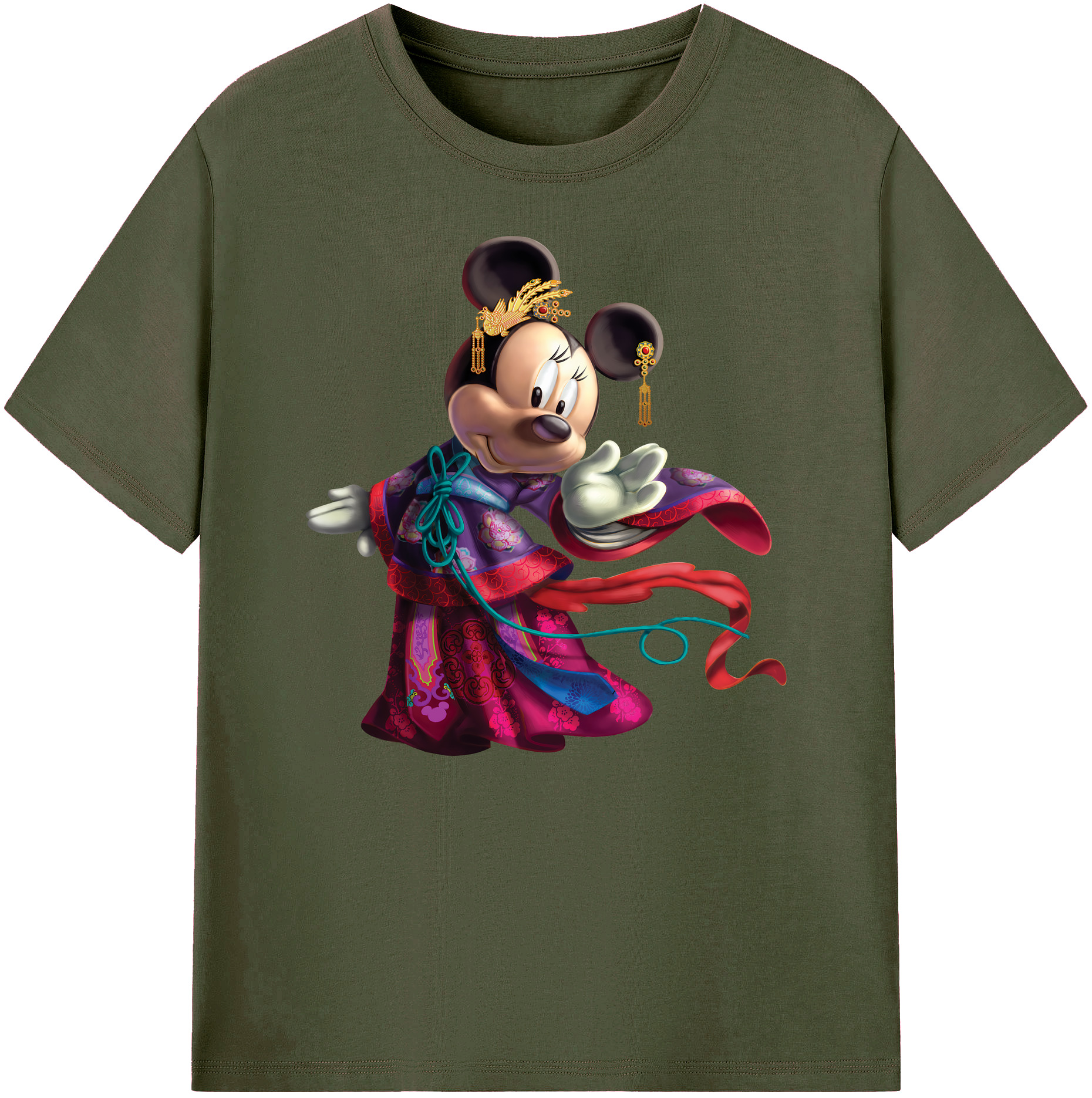 ミッキーマウス Mickey Mouse 綿100％ メンズ半袖Tシャツ｜肌触りやわらか＆通気性